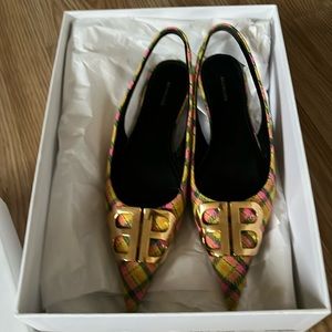 Balenciaga knife flats 35 tweed